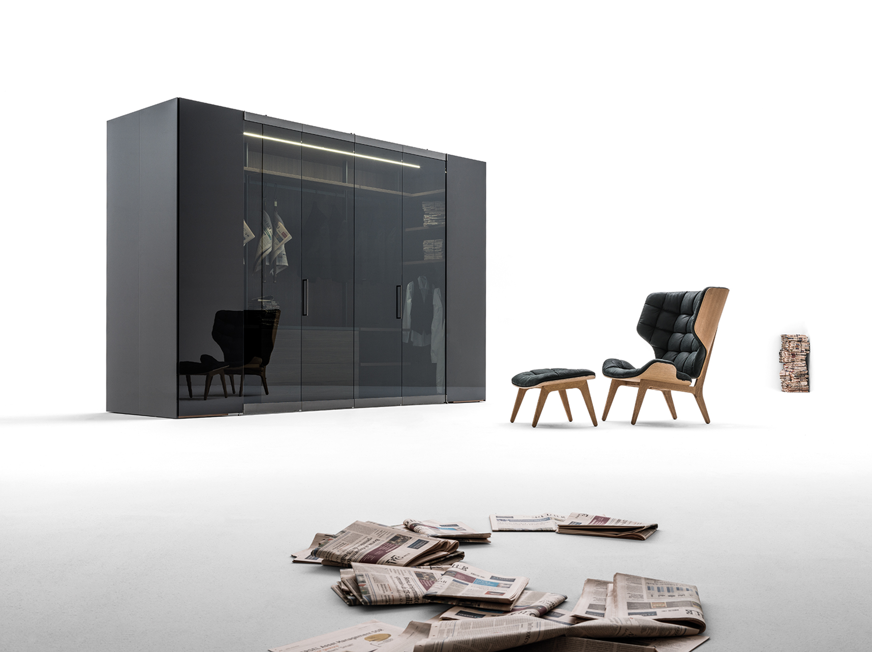 Caccaro Camerino: the freestanding walk-in closet
