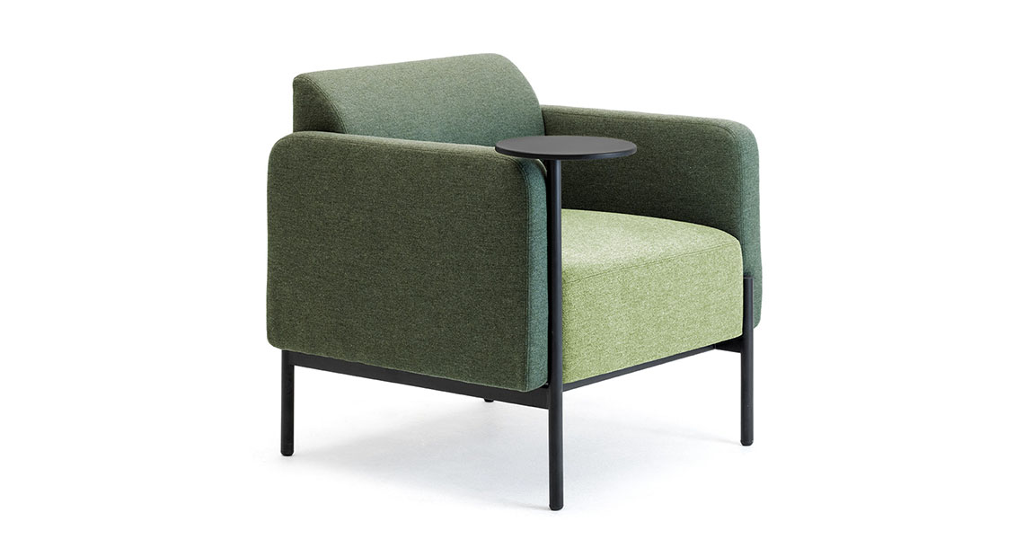 Leyform Lia waiting sofa with built-in table