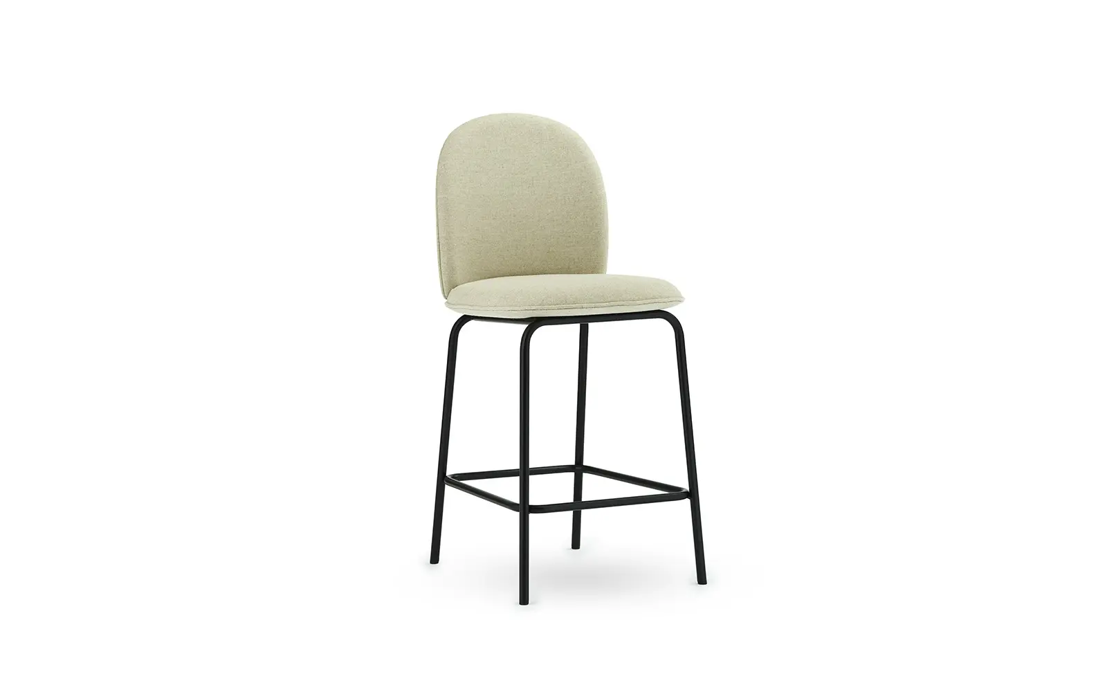 Normann Copenhagen Ace Barstol 65 cm, polstret, sort stål, Remix