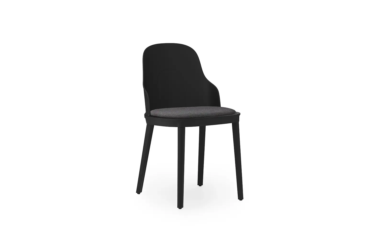 Normann Copenhagen Allez Stuhl gepolstert Canvas, schwarz/polypropylen