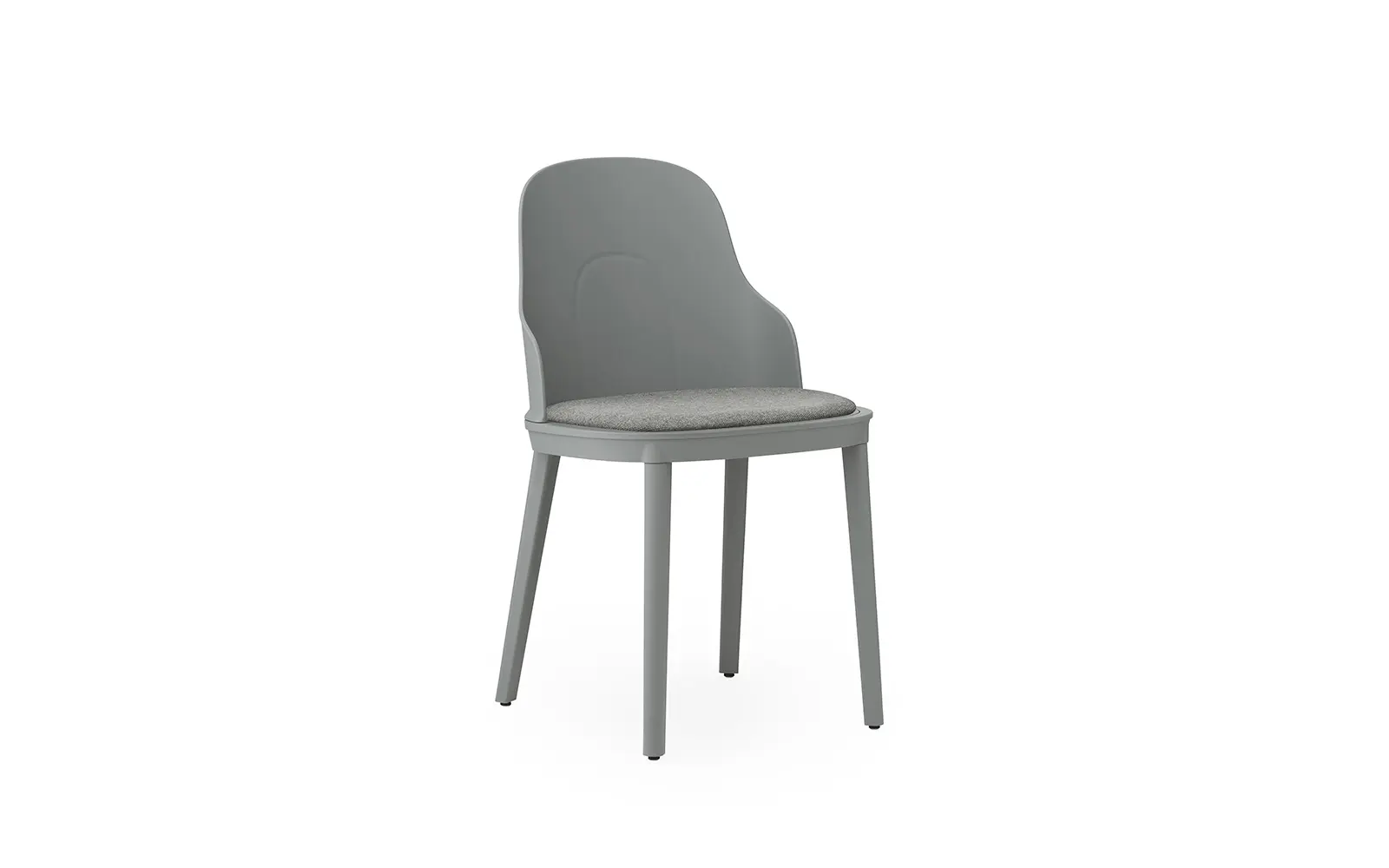 Normann Copenhagen Allez Stuhl gepolstert Main Line Flax, grau/polypropylen