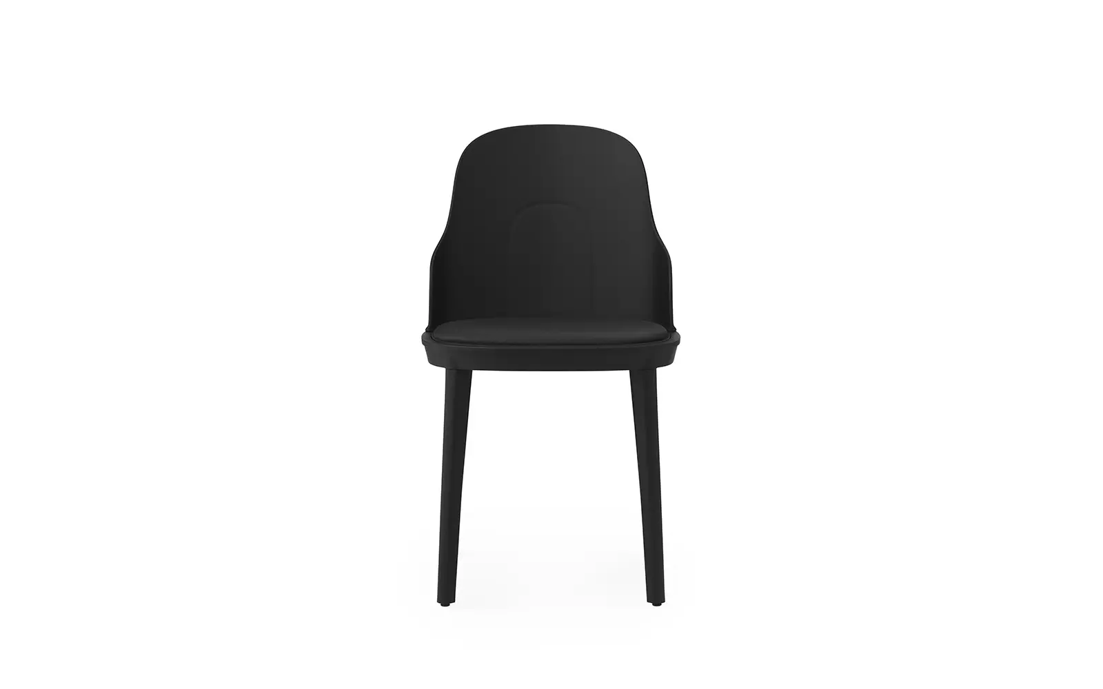 Normann Copenhagen Allez Stuhl gepolstert Ultra Leather, schwarz/polypropylen – Bild 2