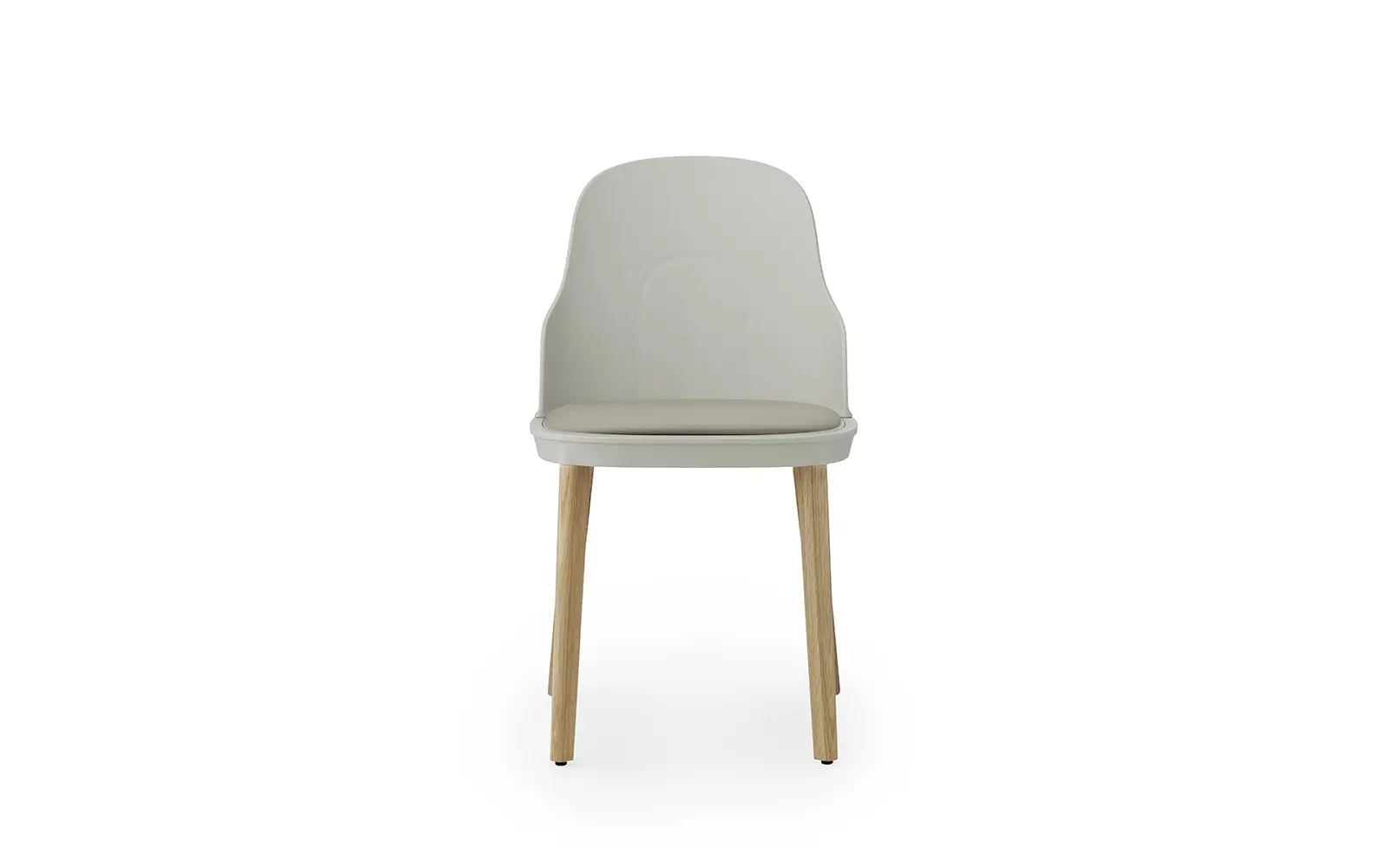 Normann Copenhagen Allez Stuhl gepolstert Ultra Leather, warm grau/eiche – Bild 2