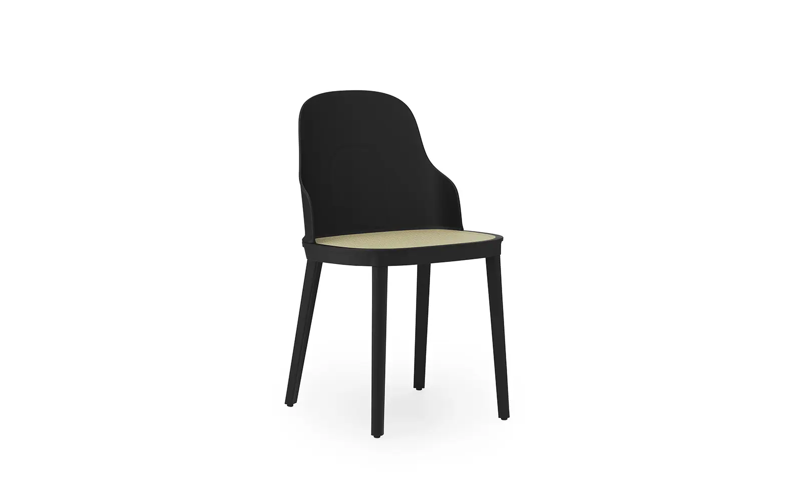 Normann Copenhagen Allez Stuhl Molded Wicker, schwarz/polypropylen
