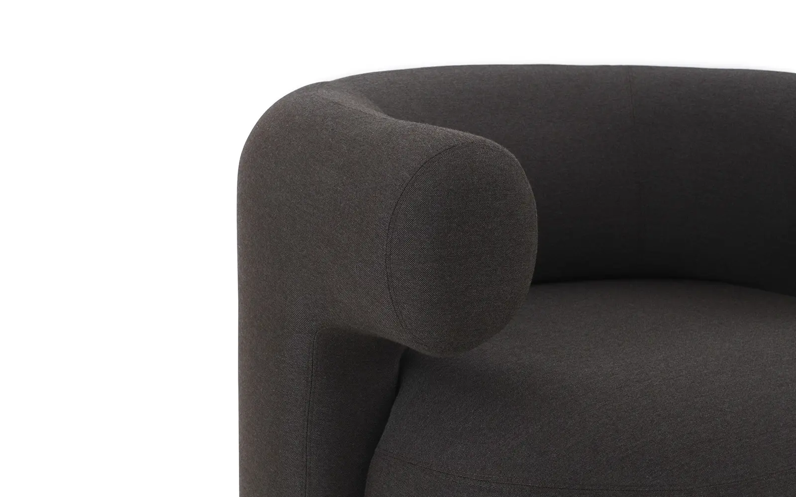 Normann Copenhagen Burra Lounge-Sessel mit Rückdrehefunktion Outdoor Natté – Bild 3