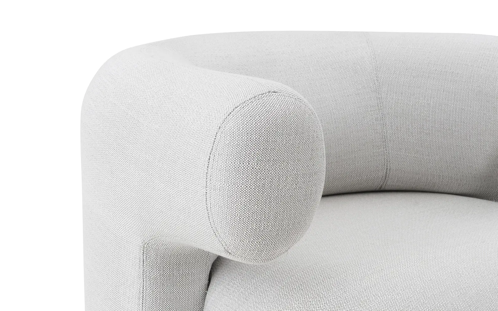 Normann Copenhagen Burra Lounge-Sessel mit Rückdrehefunktion Outdoor Savane – Bild 3