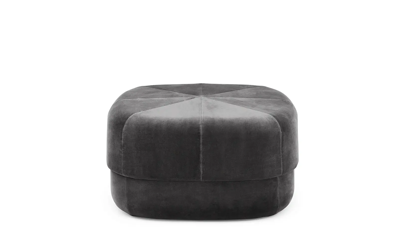 Normann Copenhagen Circus Pouf Velour Groß Grau