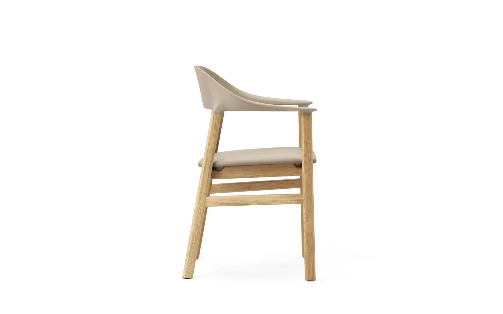 Normann Copenhagen Herit Armchair Upholstery Oak Spectrum Leather Sand – Bild 3