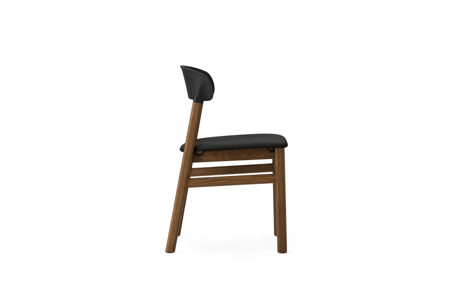 Normann Copenhagen Herit Chair Upholstery Smoked Oak Spectrum Leather Black – Bild 3