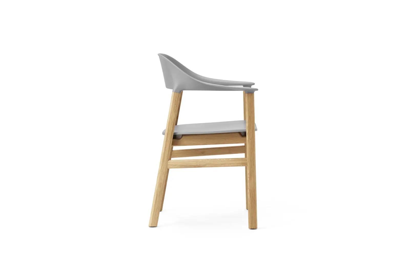 Normann Copenhagen Herit Lehnstuhl Eiche grau – Bild 3