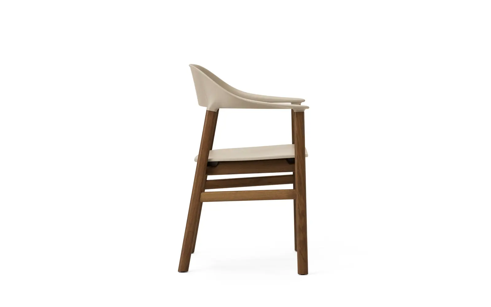 Normann Copenhagen Herit Lehnstuhl gebeizte Eiche sand – Bild 3