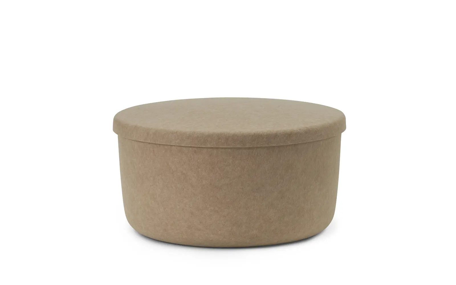 Normann Copenhagen Hide Stauraum Pouf Gross Sand