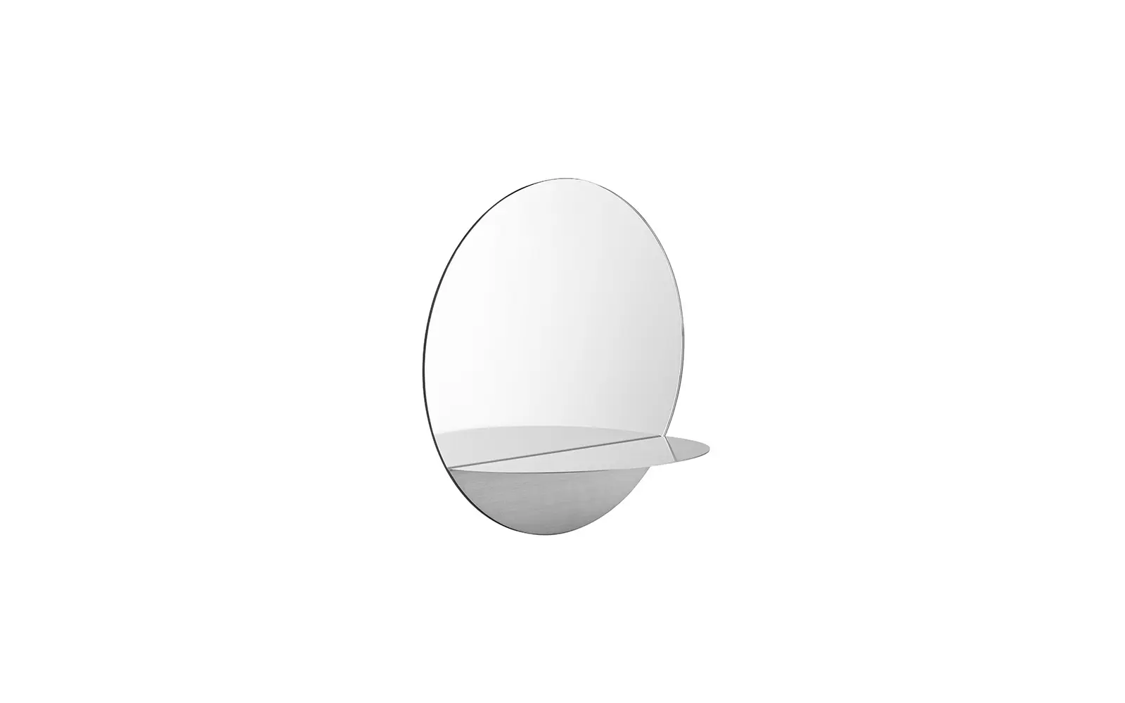 Normann Copenhagen Horizon Wandspiegel Rund edelstahl