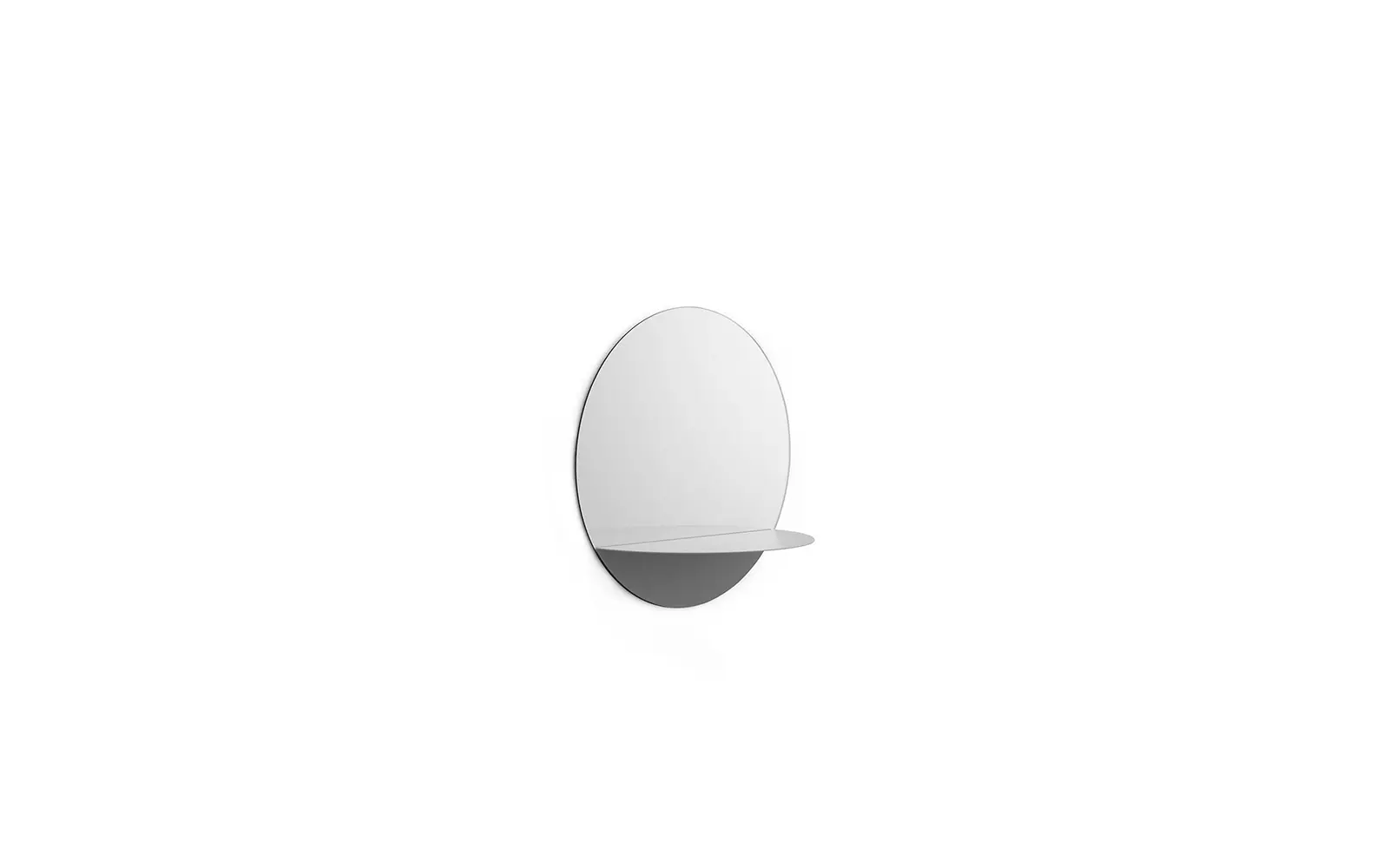 Normann Copenhagen Horizon Wandspiegel Rund grau