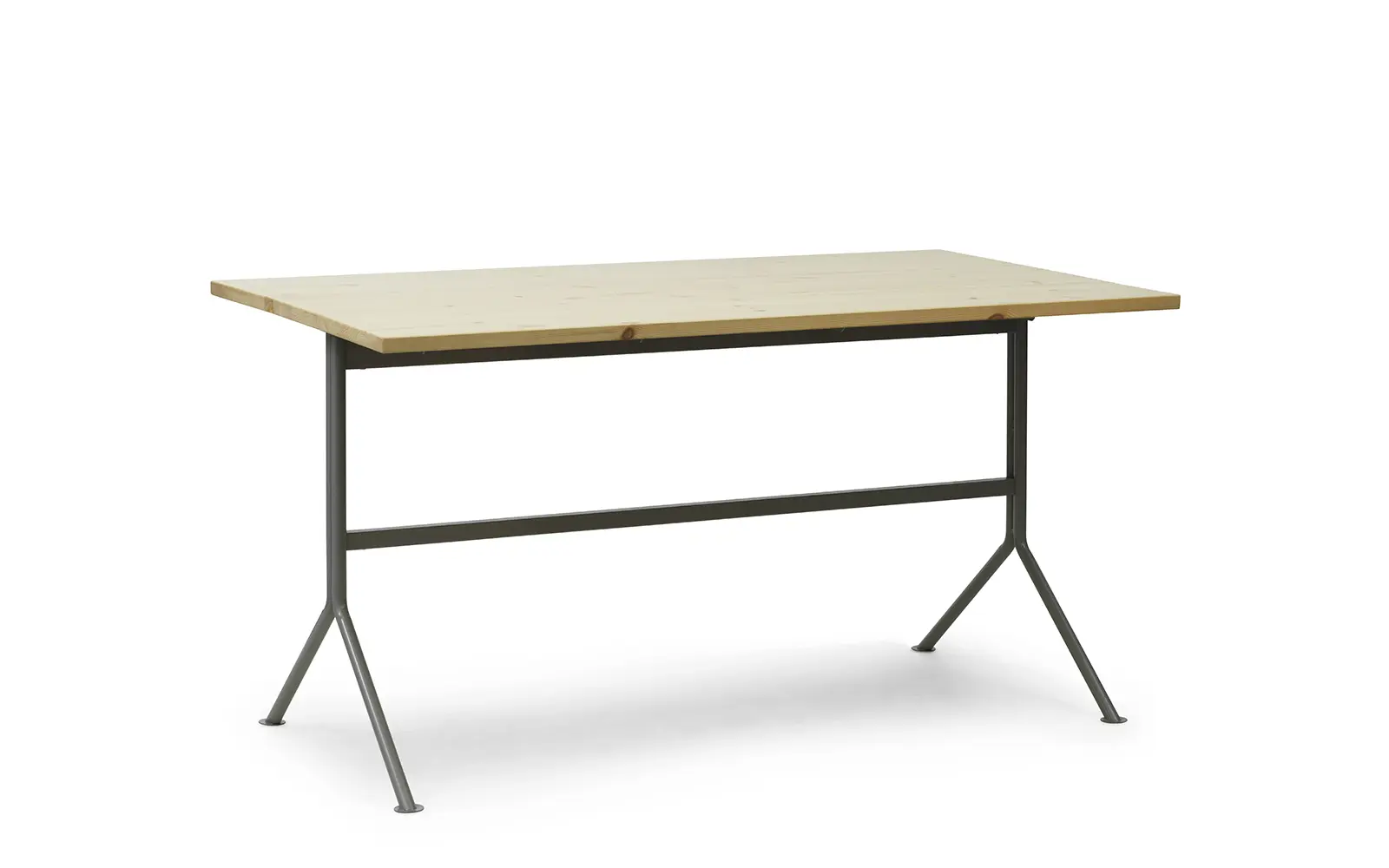 Normann Copenhagen Kip Schreibtisch Grau Stahl Kiefer