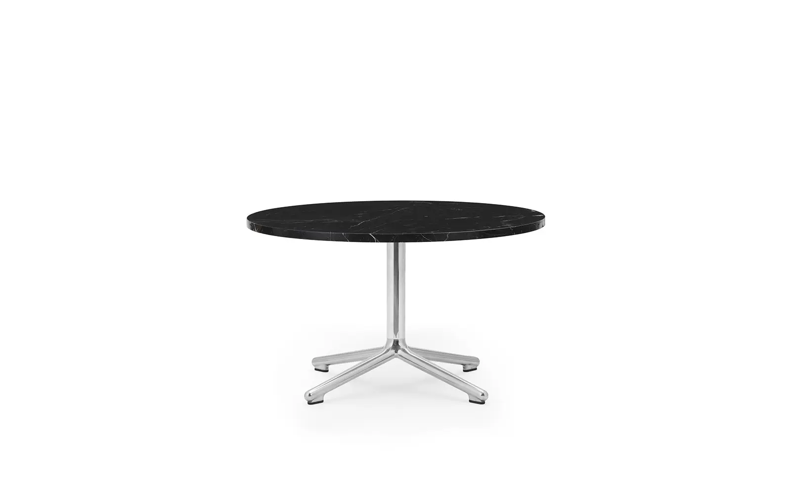 Normann Copenhagen Lunar Coffee Table Alu H40 Ø70 cm Marble Black