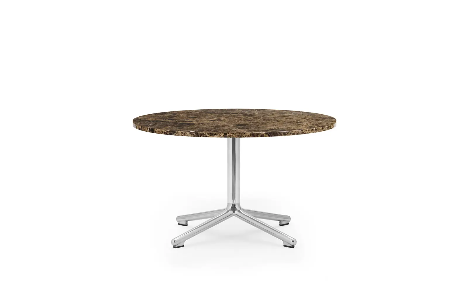Normann Copenhagen Lunar Coffee Table Alu H40 Ø70 cm Marble Coffee
