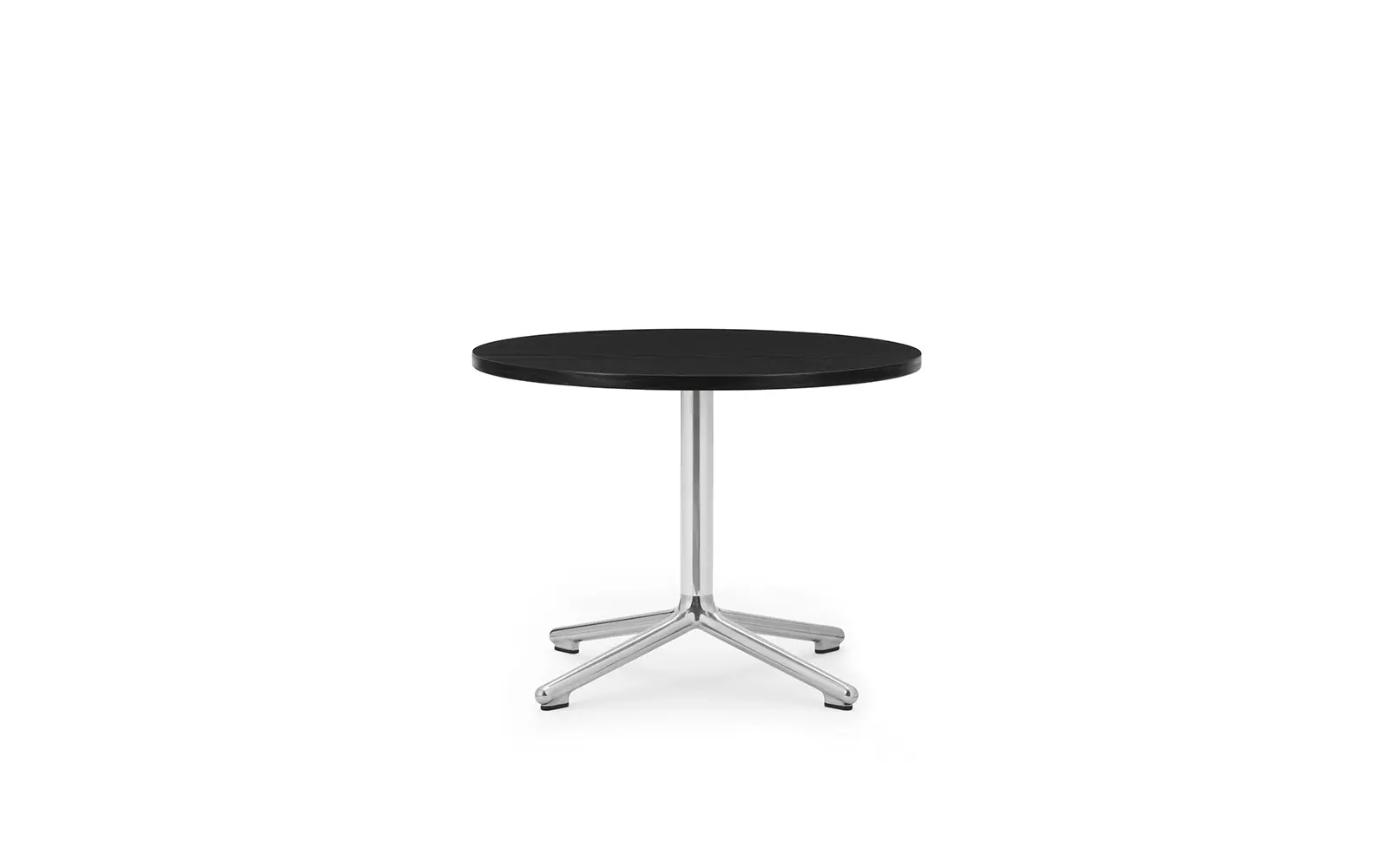 Normann Copenhagen Lunar Coffee Table Alu H45 Ø60 cm Black Oak