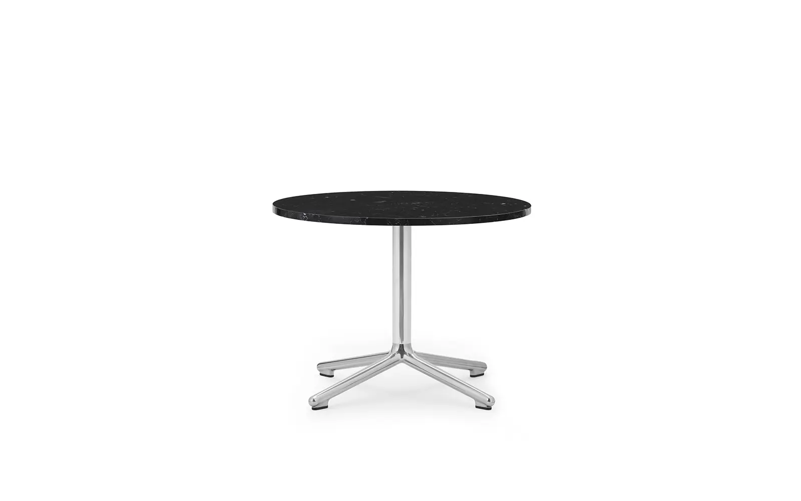 Normann Copenhagen Lunar Coffee Table Alu H45 Ø60 cm Marble Black