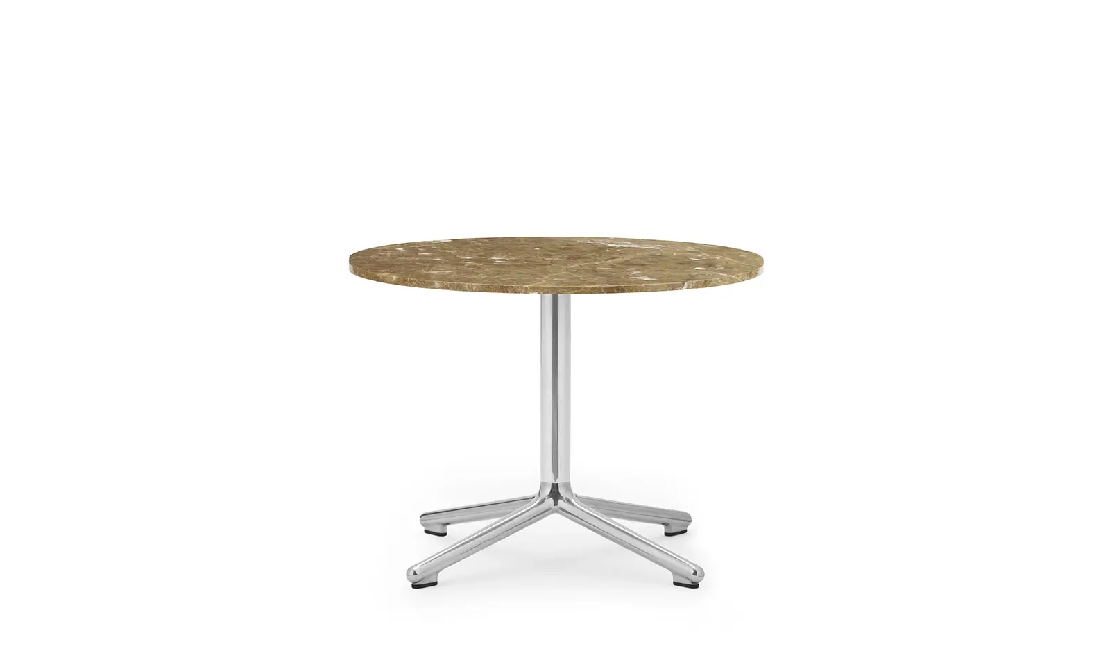 Normann Copenhagen Lunar Coffee Table Alu H45 Ø60 cm Marble Sand