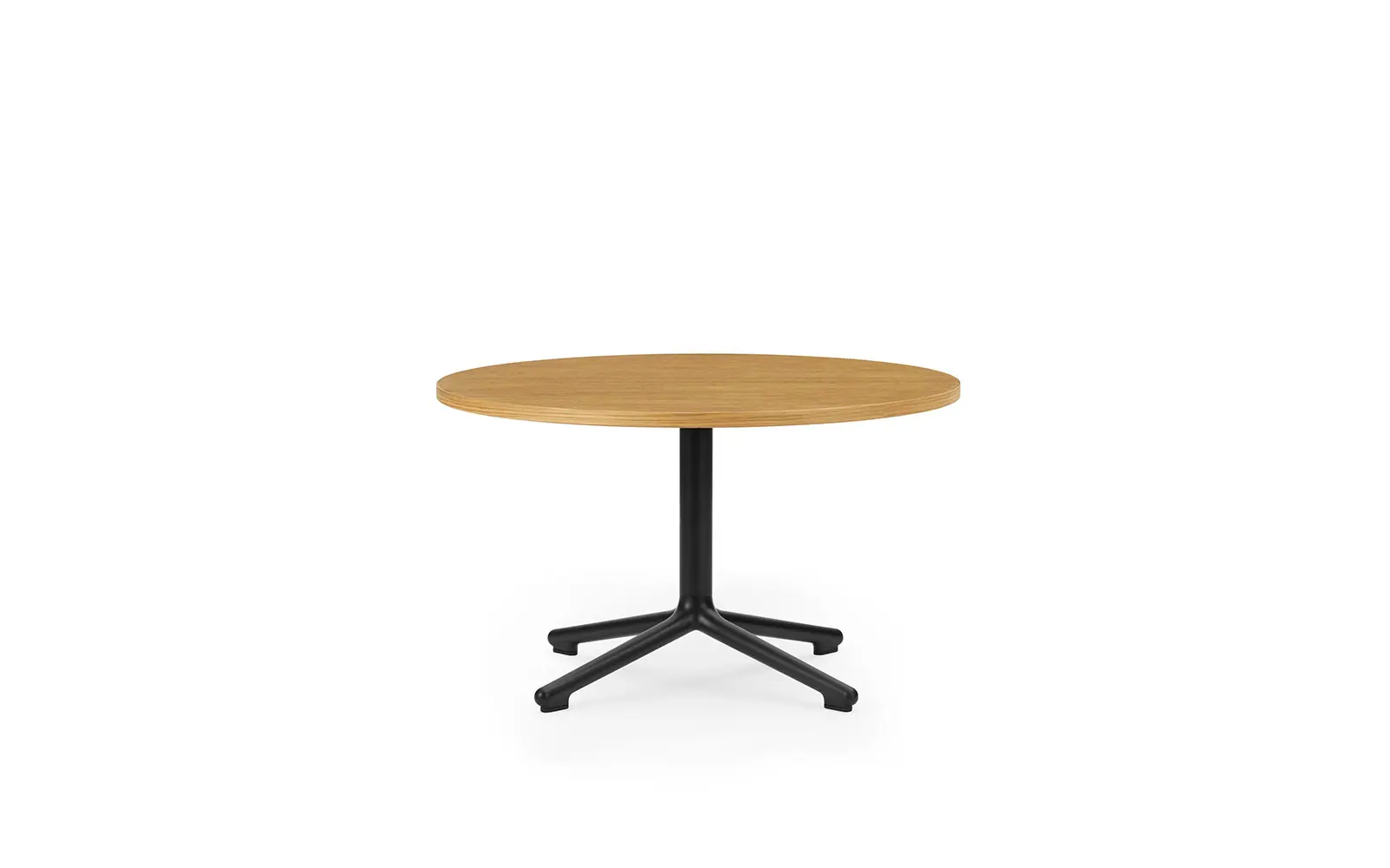 Normann Copenhagen Lunar Couchtisch schwarz alu H40 Ø70 cm eiche