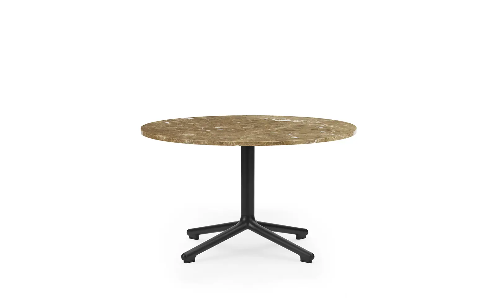 Normann Copenhagen Lunar Couchtisch schwarz alu H40 Ø70 cm marmor Sand