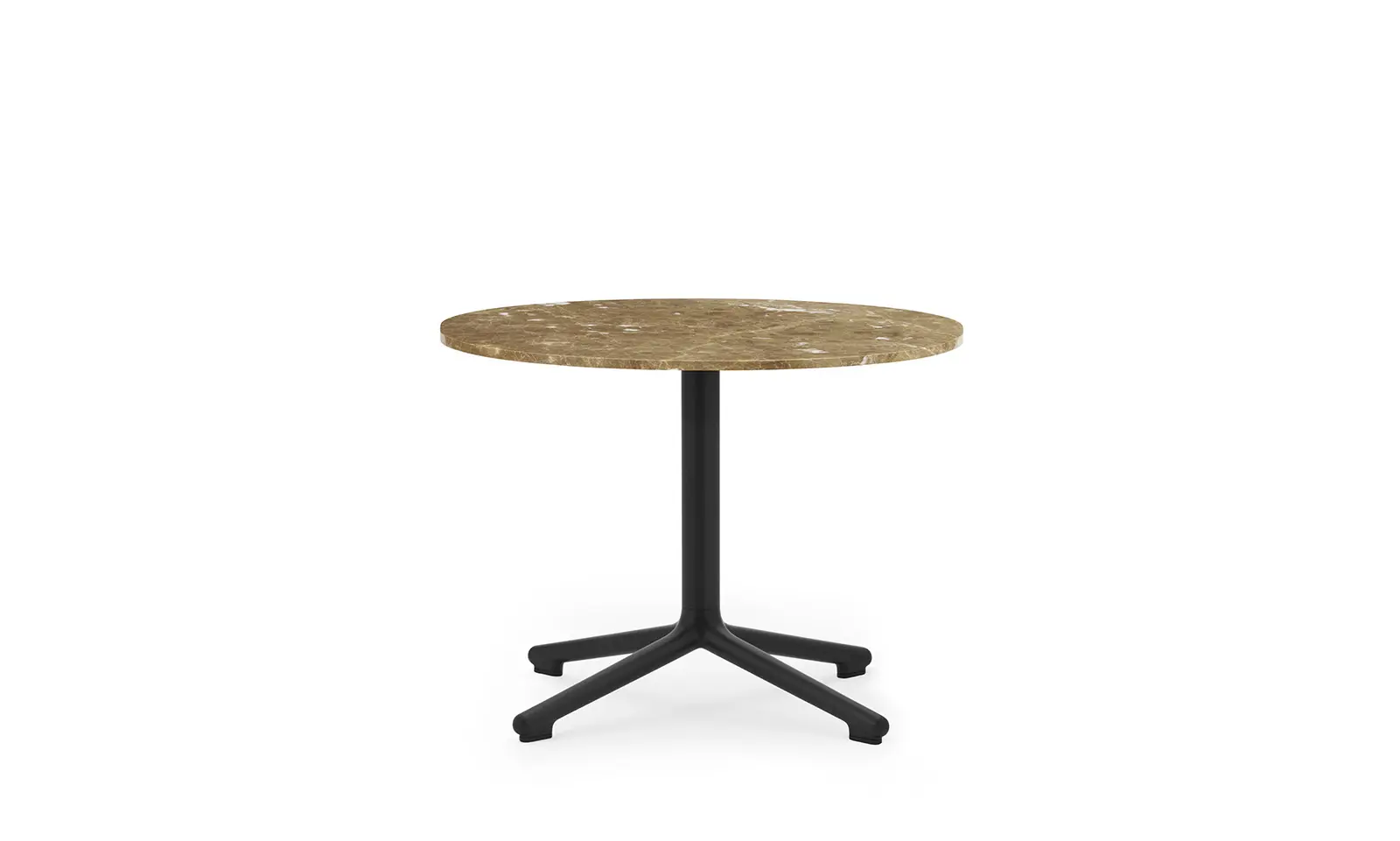 Normann Copenhagen Lunar Couchtisch schwarz alu H45 Ø60 cm marmor Sand