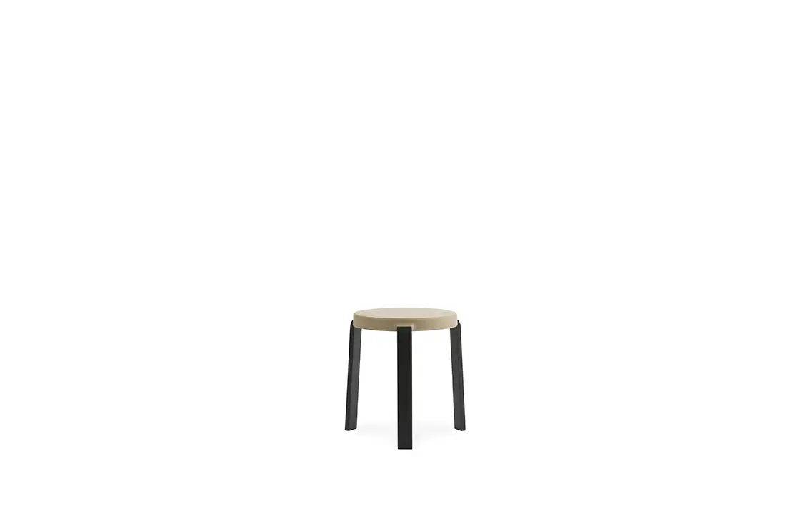 Normann Copenhagen Tap Stool Black oak/ sand