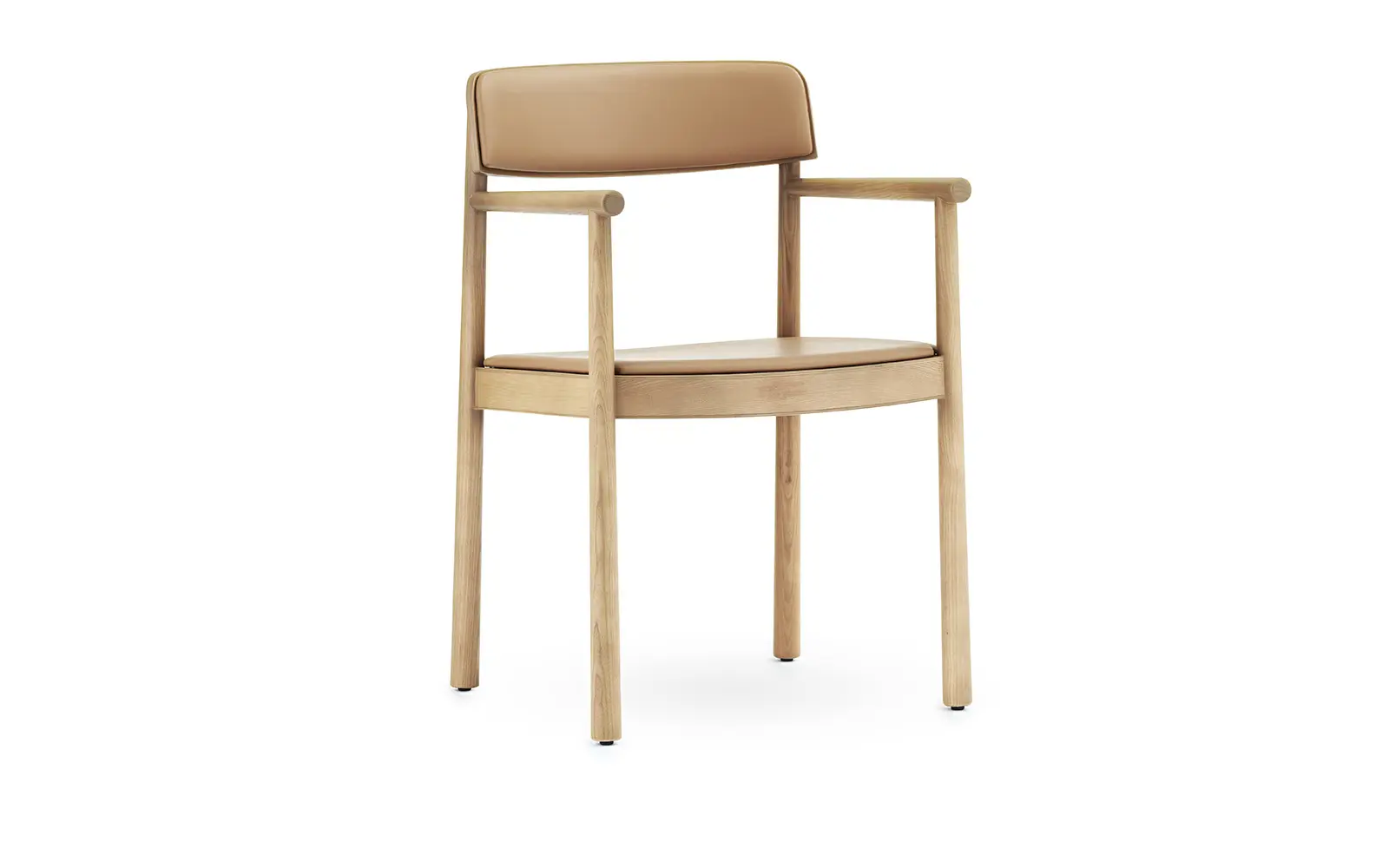 Normann Copenhagen Timb Armchair Upholstery, Tan/ Camel leather