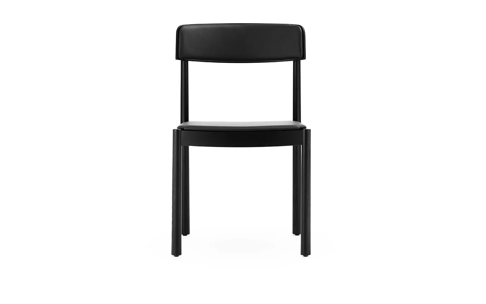 Normann Copenhagen Timb Chair Upholstery, Black/ Black leather – Bild 2