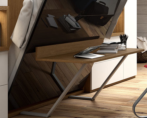 Wallbed Italia Tables – Folding work/studio cabinet